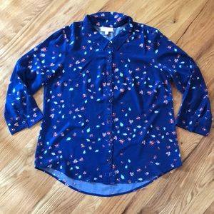 ModCloth Ladybug blouse size medium